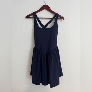 Halara Navy Blue Cross Back Dress